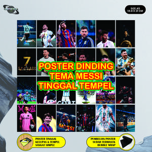 Poster Sticker Dinding Messi