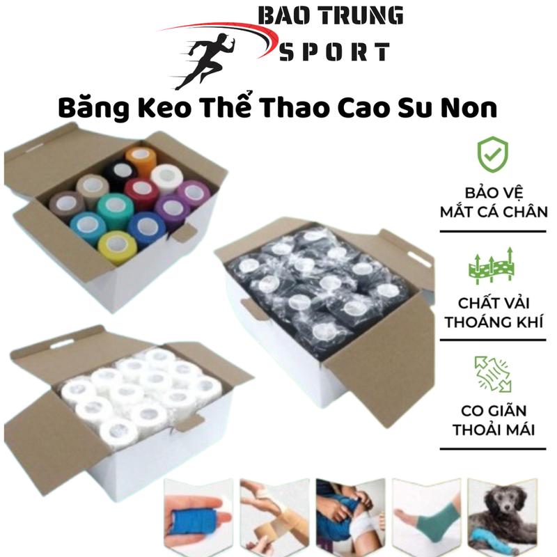 COMBO 24 BĂNG CUỐN THỂ THAO Tặng Quà  5cm* 4,5m Băng Cuốn Cổ Chân,Cổ Tay Bóng Đá Sport Quấn Cổ Tay,Cổ Chân Loại Xịn