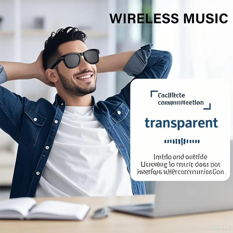 M01PRO Smart Glasses with Camera 8 Mega-Pixel Wifi Voice Wake-up Music Playback  Smart Glasses Wifi AI Camera Glasses - Image 4