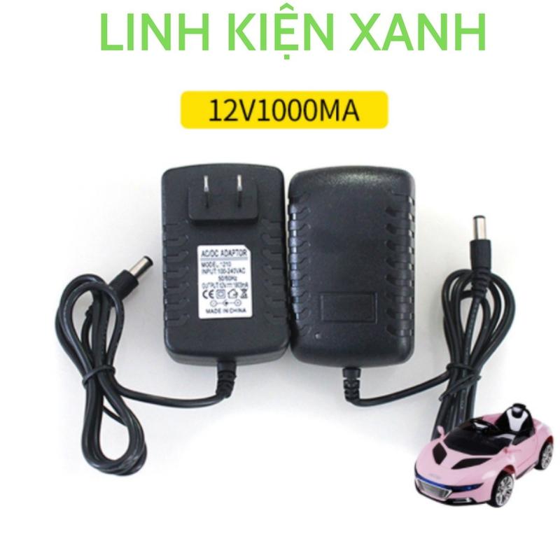 (SẠC NHANH)(Hàng tiêu chuẩn châu âu)Sạc xe điện trẻ em, sạc xe ô tô điện trẻ em 12v 1000mah có đèn báo 2