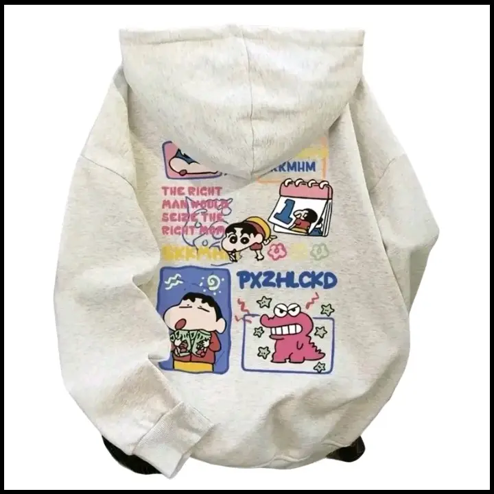 Áo Hoodie zip chất nỉ tàu cao cấp _Shin cá xấu Tóp dành cho nữ Women Top