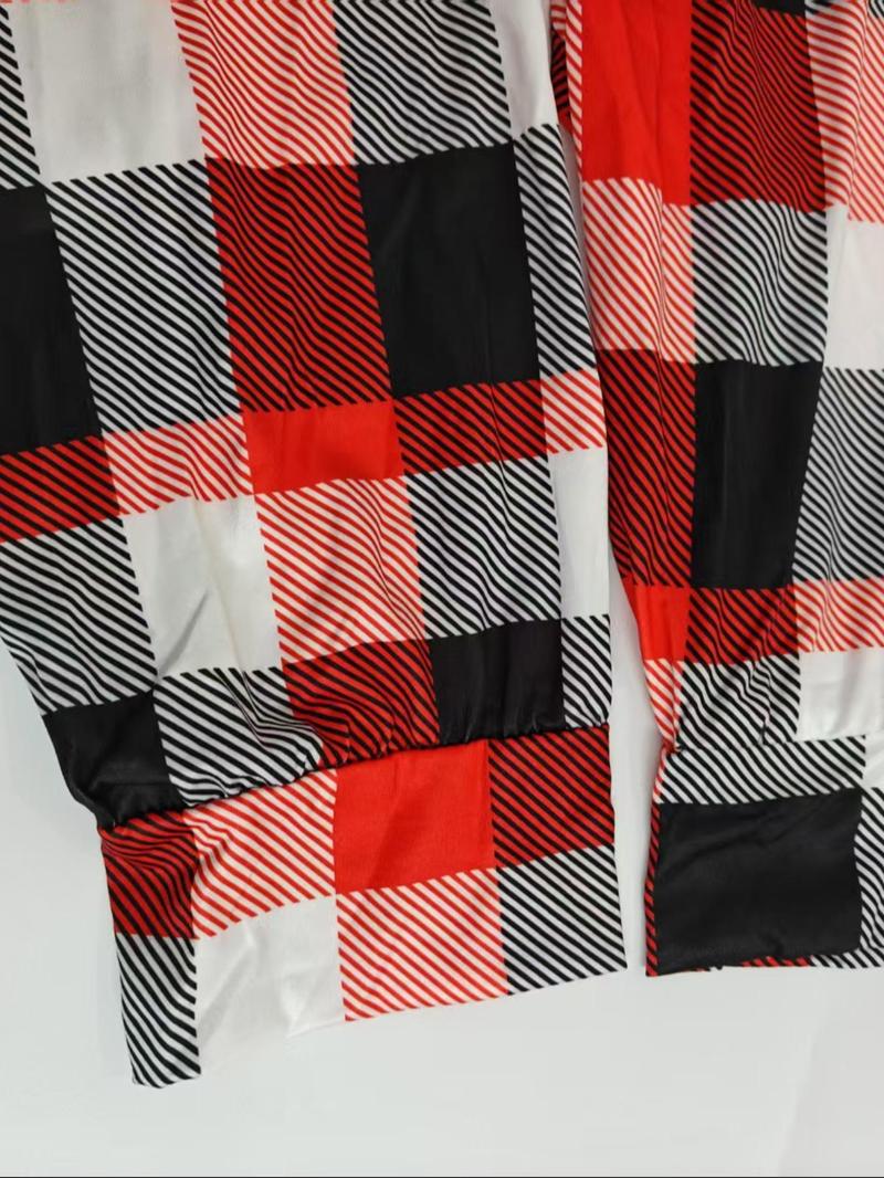 Product Introduction of 【Plus Size】 Plaid Print Pajama Pants, Casual Comfy Trousers for Daily Wear, Women's Sleepwear for All Seasons 7