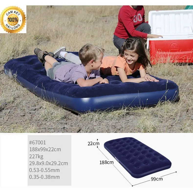 Đệm hơi, nệm hơi giá rẻ TẶNG KÈM BƠM 6700 - 67001 cho gia đình, du lịch BẢO HÀNH 1 đổi 1 Nam Túi Bag 2