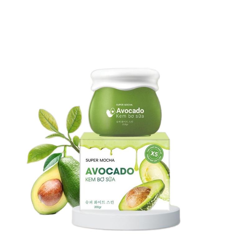 Kem Body Bơ Sữa Mocha hộp 200g [ Mẫu 2024 Chất Kem Màu Trắng]