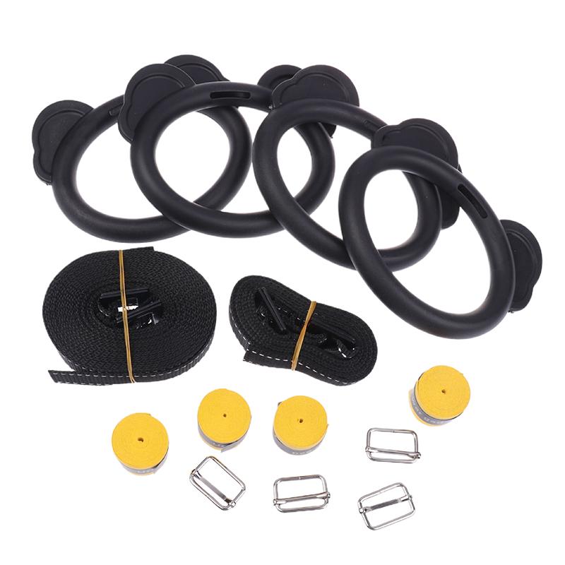 Product Introduction of Kids Horizontal Bar Exercise Pull Up Rings Kids Workout Gym Gymnastic Rings Adjustable Straps Buckles Nonslip Handle 22