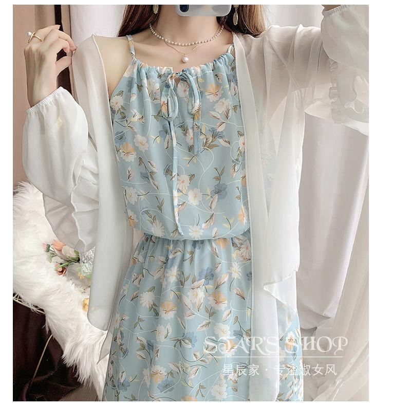 Product Introduction of Váy Hai Dây, Váy Voan Hoa, Quần Áo Chống Nắng, Áo Voan, Áo Cardigan, Bộ Đồ Hai Mảnh Cho Nữ, Váy Đi Kỳ Nghỉ Trên Bãi Biển, Váy Dài 10
