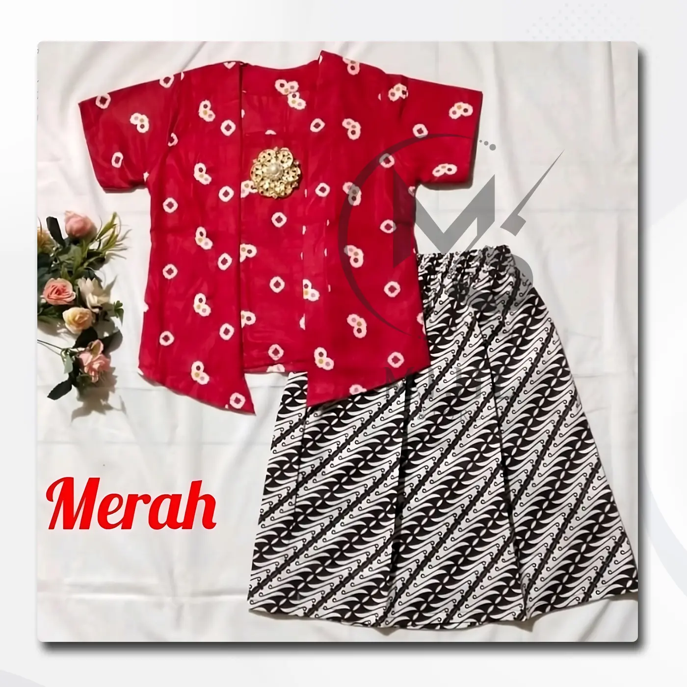 Setelan Batik Anak Cewek Bahan Katun Model Kutubaru