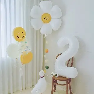 ￼Bóng hình bông hoa,Bóng Hoa Cúc Trang Trí Sinh Nhật,Sự Kiện 6