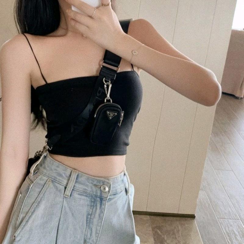 Áo hai dây, áo lót bên trong A38 Nữ Top Women Thun 2