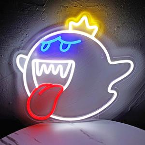 キングブー ネオンライト 調節可能な明るさのウォールアート装飾、USB給電LEDサイン。寝室・ゲームルーム・窓向けのクリスマス/誕生日ギフトに最適。人気商品