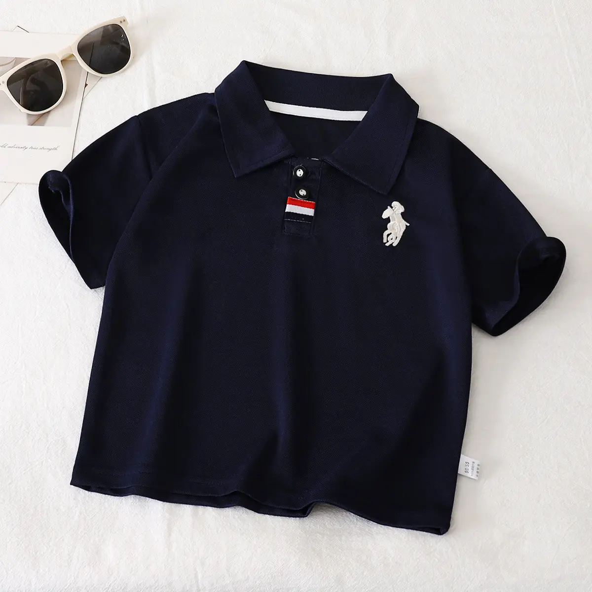 Boys Aged 0-8 Summer Polo Shirt, Short-Sleeved T-shirt