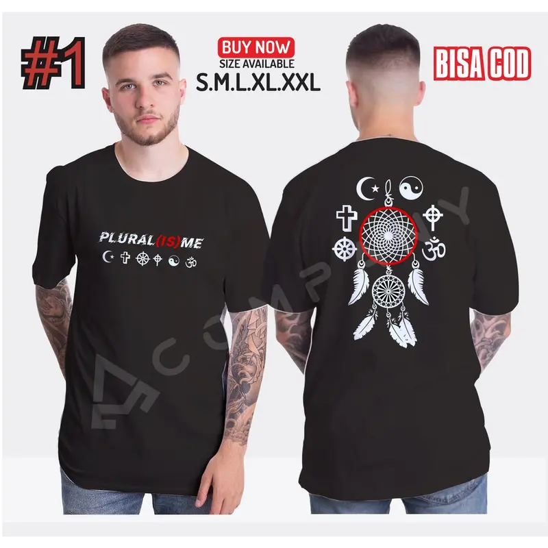 HOODIE/TSHIRT/BAJU MURAH PLURALISME MEMBUNUH BAPHOMET TOLERANSI AGAMA INDONESIA Kaos 4