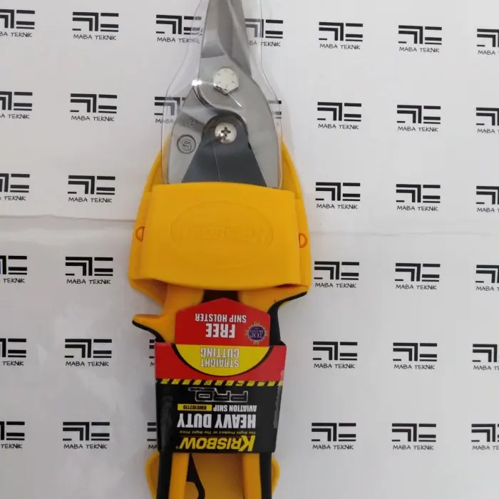 KRISBOW Gunting Baja Ringan AVIATION SNIP RIGHT CUTTING KW0102118 - Bahan Chrome Molybdenum Alloy, Pemotong Tepat untuk Profesional & DIY, Berat 0.52 KG