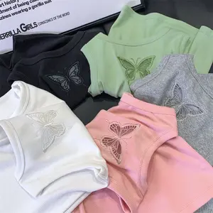 SINGLET ANAK PEREMPUAN MOTIF BUTTERFLY  BAGIAN BELAKANG ATASAN SINGLET