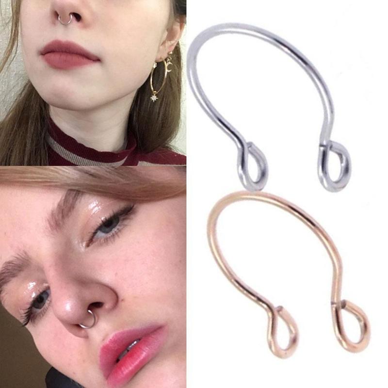 Product Introduction of Stainless Steel U-shaped Nose Rings Nose Clips And Plating Nose Pins Fittings Vacuum Piercing Z4T5 13