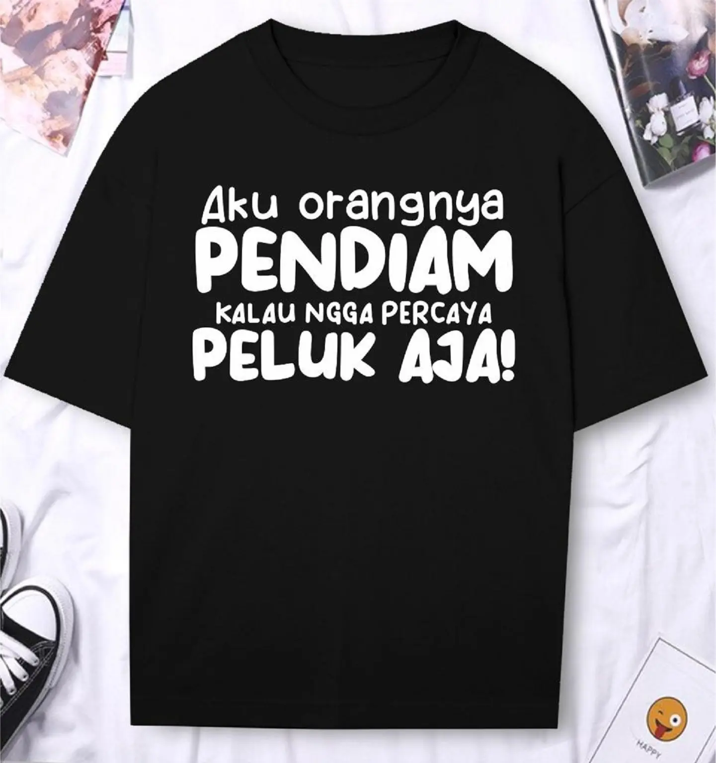 Kaos Pria Kaos Distro Pria TShirt Pria PELUK AJA !! DTF154