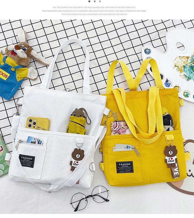 Product Introduction of [In Stock] Shoulder Bag, Handbag, Crossbody, Canvas Material, Fashion, Cute, Campus, Large Capacity 27