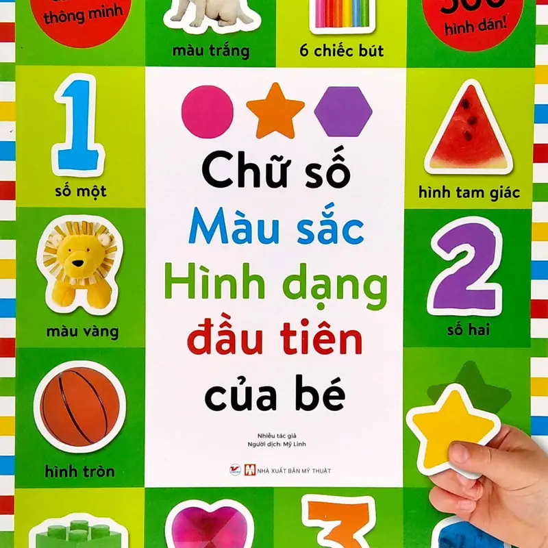 Sách Dán Hình Thông Minh - Chủ Đề: Chữ Số, Màu Sắc, Hình Dạng Đầu Tiên Của Bé - Tân Việt Books 1