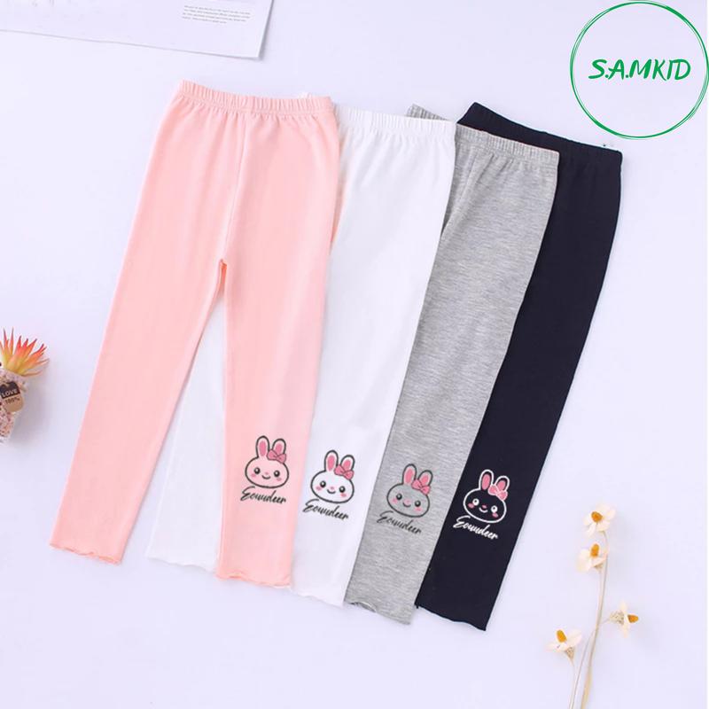 8-40kg Quần dài legging bé gái Samkids quần thun ôm dài co giãn thoải mái và sang chảnh cho bé gái