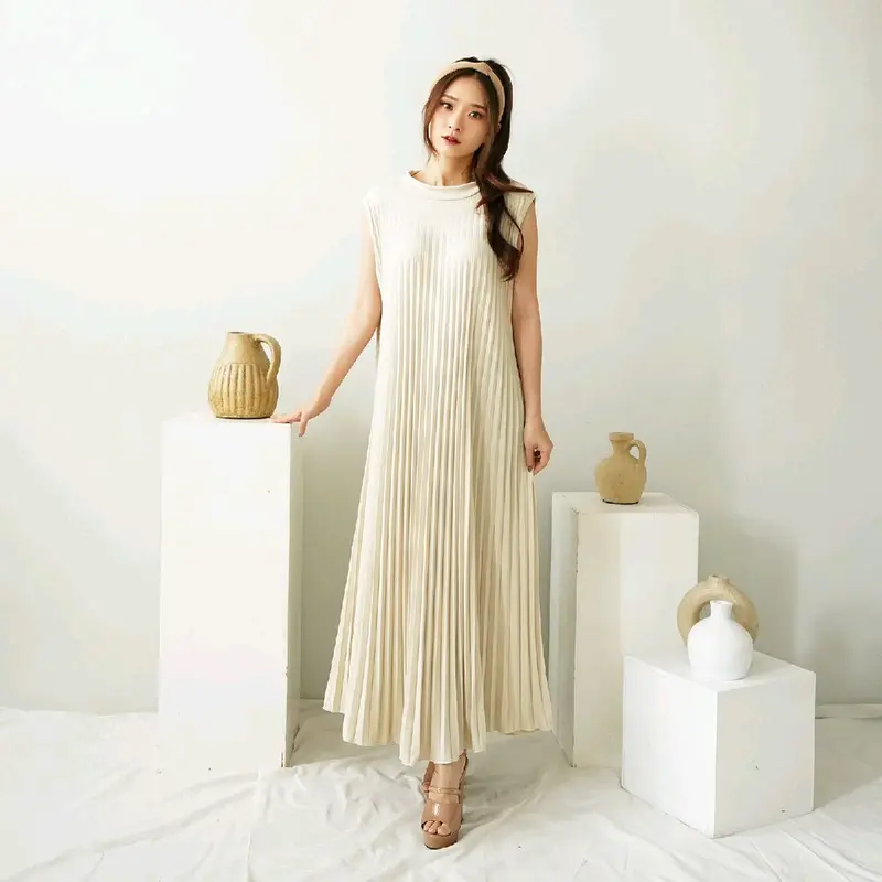 Dress plisket / Gamis Plisket Payung /  inner dress gamis plisket 1