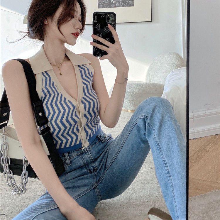Product Introduction of Áo Vest Hai Dây, Alige, Dành Cho Nữ, Phong Cách Dễ Thương Và Gợi Cảm, Ngắn, Mùa Hè, Sọc, Áo Lớp Nền Dệt Kim, Có Thể Mặc Ngoài Trời Và Bên Trong, Áo Cánh, Gợi Cảm, Dành Cho Nữ 3