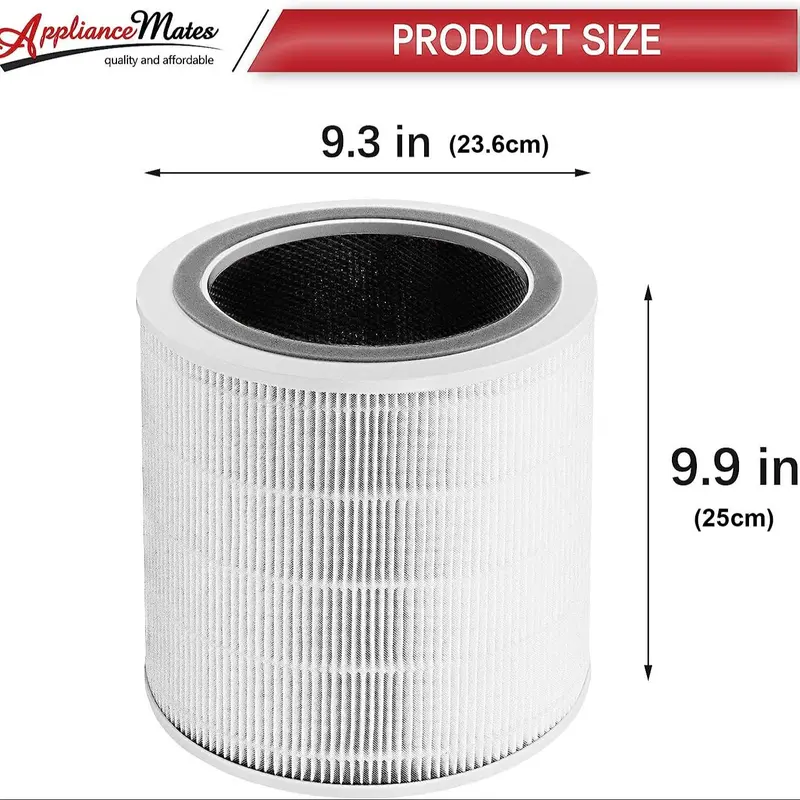 Air Purifier Filter, Replacement Compatible with LEVOIT Core 400 & 400S Filter Air Purifier Accessories, HEPA&Active Carbon High-Efficiency Smoke Moisture and Odor Eliminator 1