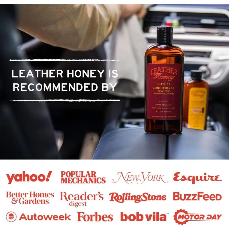 Complete Leather Care Kit Including Leather Conditioner (8 oz), Leather Cleaner (8 oz) and Two Applicator Cloths for use on Leather Apparel, Furniture, Auto Interiors, Shoes, Bags 5