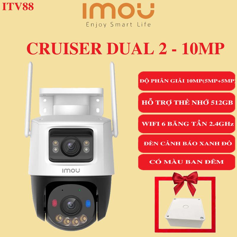 Camera IMOU Cruiser Dual 2 10MP (5mp-5mp) & 6MP (3mp-3mp) - Tầm Nhìn Bam Đêm Có Màu - Ống Kính Kép Góc Rộng - Bảo Hành 2 Năm life