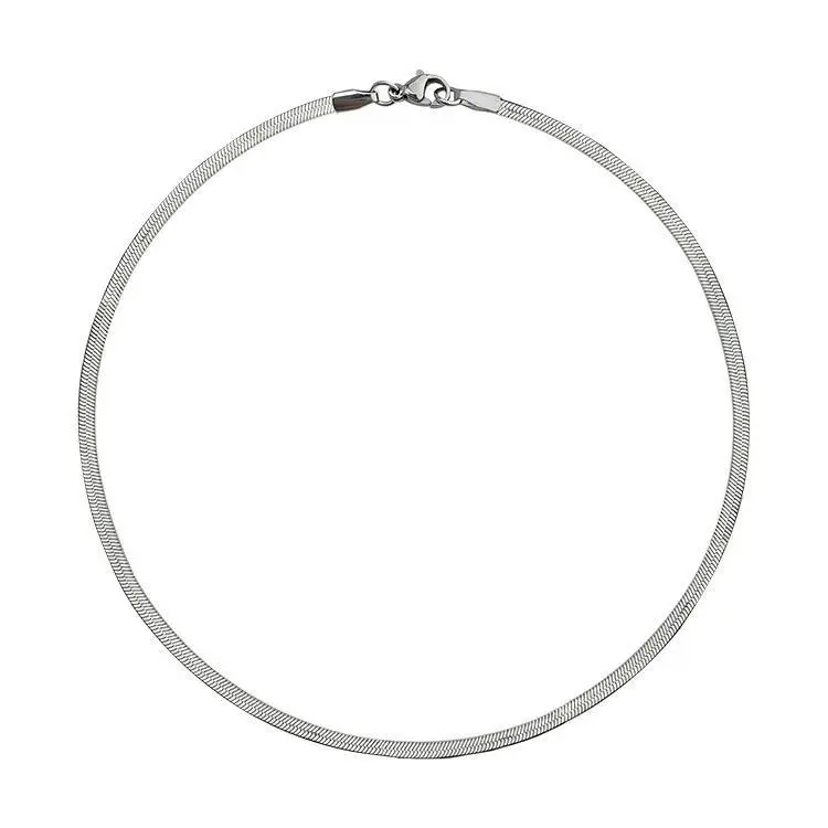 Vòng Cổ Dây Chuyền Xương Rắn, Thiết Kế Đặc Biệt Thời Trang Cho Nam, Dây Chuyền Dễ Phối Đồ Trơn, Làm Bằng Thép, Thích Hợp Cho Nam Và Bé Trai, Phụ Kiện Thời Trang, Xương Đòn 7