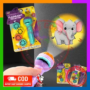 ( BISA COD ) PROMO 4 SLIDE 32 GAMBAR Mainan Anak Senter Proyektor Flashlight SNI / Mainan Projector Gambar / Mainan Edukasi
