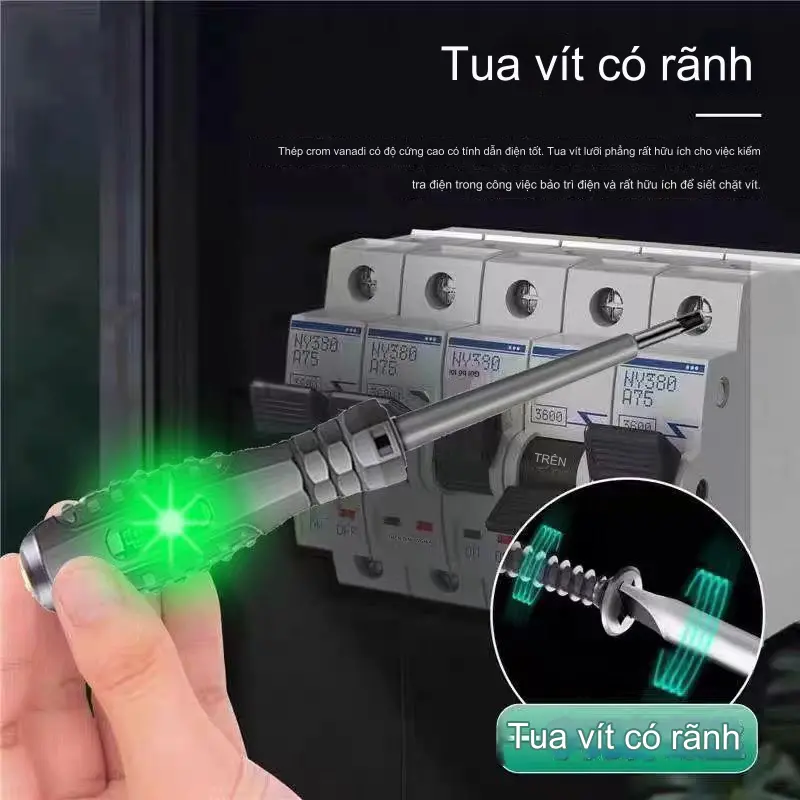 Bút cảm ứng thợ điện thông minh, bút kiểm tra cảm ứng đặc biệt, để phát hiện vít đôi bật và tắt Mạch bút dao lụa điện gia dụng 2