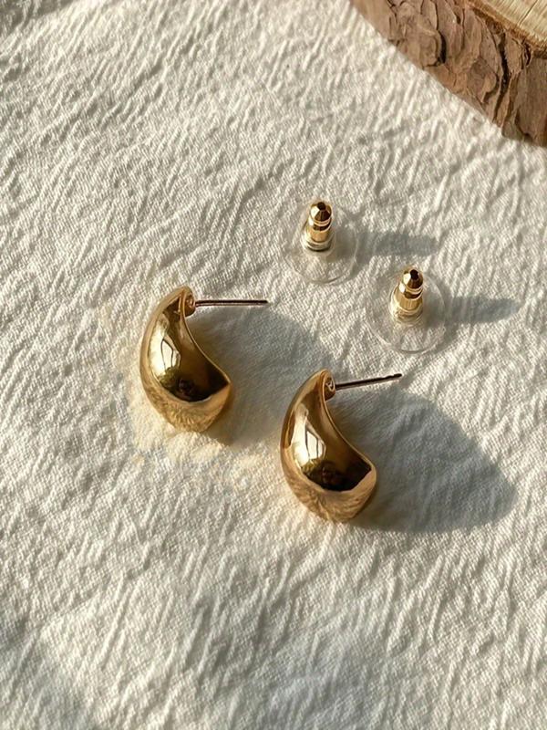 Water Drop Shaped Dangle Earrings, Fashionable Chunky Earrings for Women, Casual Jewelry for Party, Daily Clothing Decor, Trendy All-match & Exquisite Jewelry for Birthday Gift 2