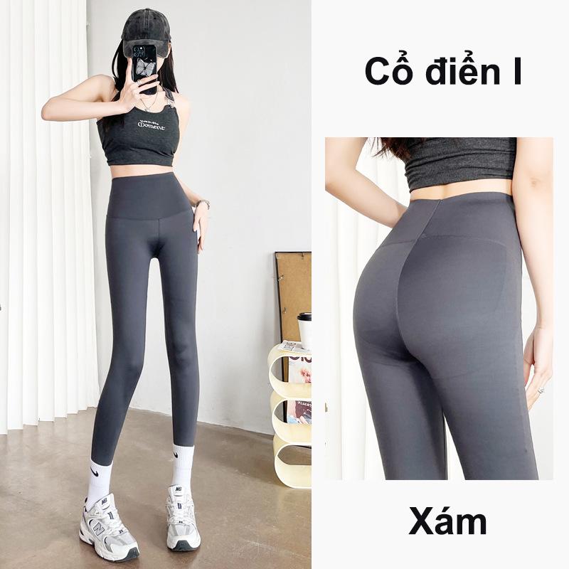 Quần cá mập cạp cao bán chạy nâng cấp dành cho nữ mặc làm áo khoác ngoài giúp săn chắc bụng và nâng hông, quần tập yoga Barbie, quần lót định hình liền mạch, tập gym mỏng mùa xuân thu tập thể dục eo cao bó sát chạy bộ nhanh khô quần nén màu đen