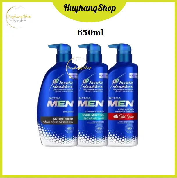 Dầu gội Head & Shoulders Ultra MEN 650ml Chăm Sóc Tóc Dưỡng Tóc Serum