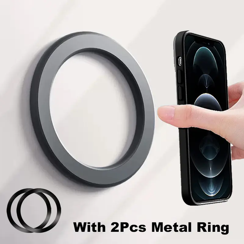 Strong Magnetic Ring Wall Holder For iPhone 14 13 12,  Magnet Wall Mobile Phone Holder, Magnetic Magsafe Car Phone Stand Universal iPad Phone