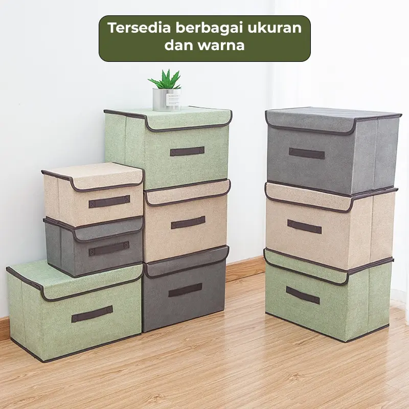 Dejavu Storage Box 2in1 Tempat Penyimpanan Baju Kotak Organizer Mainan Serbaguna Box Pakaian Multifungsi HSB216 1