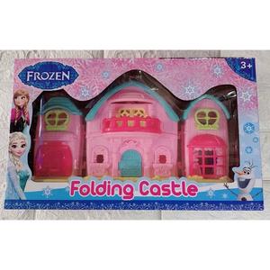 Girls' Pretend Play Toy Gift Disney Elsa Princess Castle Three Houses Frozen