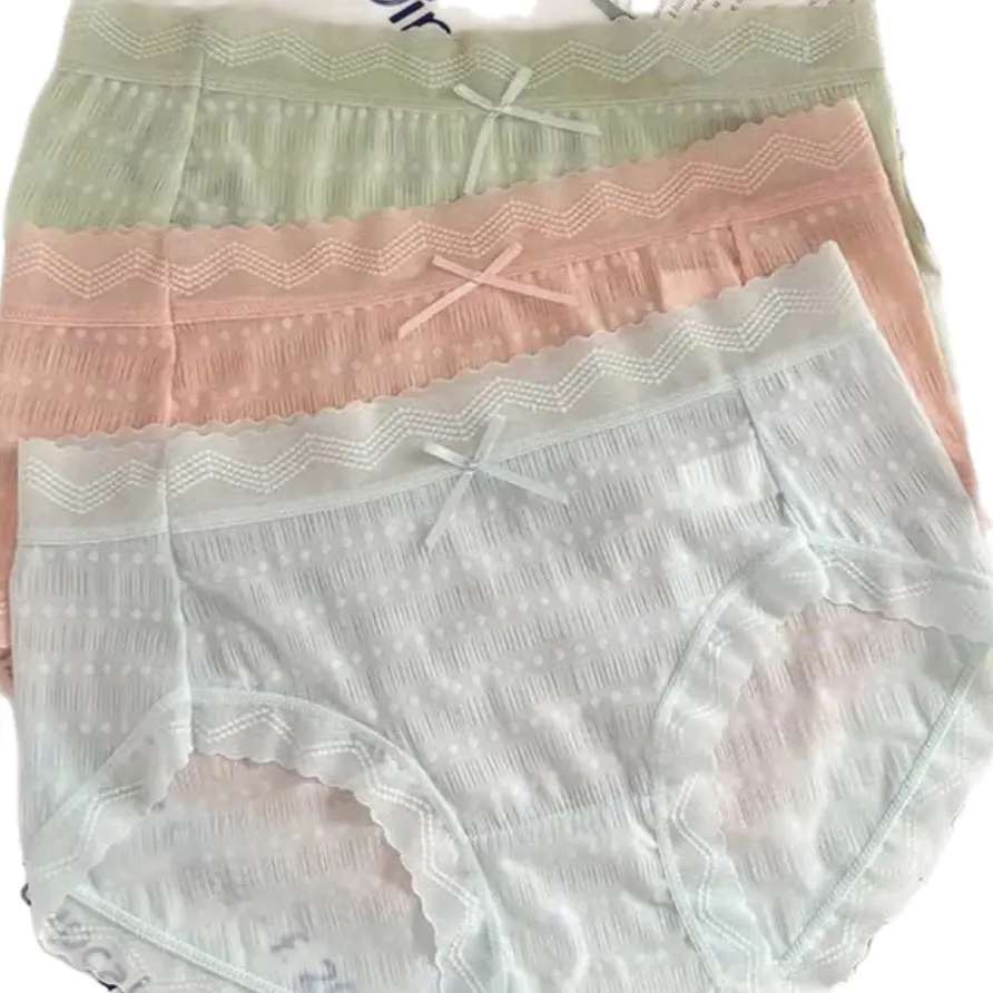 Sét 5 quần lót ren mịn QC kiểu nhăn co giãn điệu đà cho các nàng  - Nữ - Women