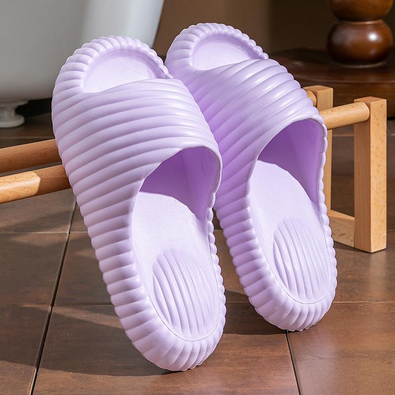 Stepping on Poop Feeling Slippers for Women, Summer Indoor Home Thick Sole Non-Slip EVA Couple Sandals, Men's Summer Outdoor Wear 6