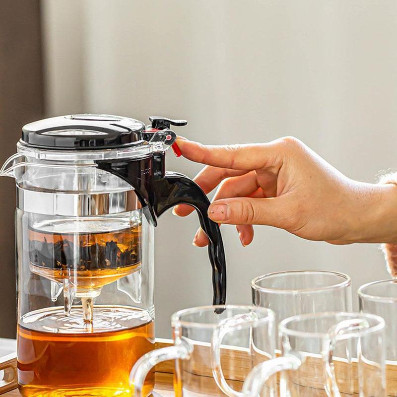 Ấm trà thủy tinh có lọc cà phê thủy tinh Ấm trà thủy tinh có bộ lọc Ấm pha trà Ấm trà có dụng cụ pha 5