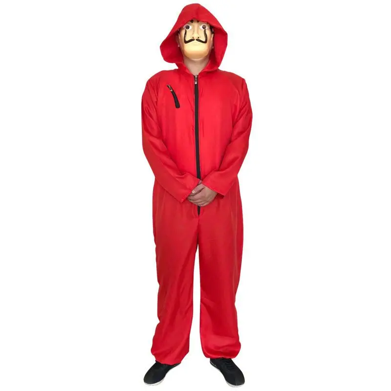 Trang Phục Chú Hề Phim Tây Ban Nha La Casa De Papel, Nhà Ghi Chú Giấy, Cosplay, Phong Cách Dali Onesies, Năm 2024
