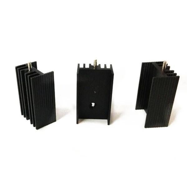 Nhôm tản nhiệt màu đen kích thước 25x15x10mm, TO-220 Mosfet Transitor 2