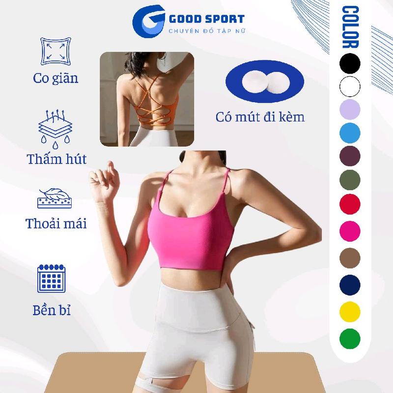 Áo bra tập gym yoga ,đi bợi nữ Sport Thể Dục Tập Aerobic