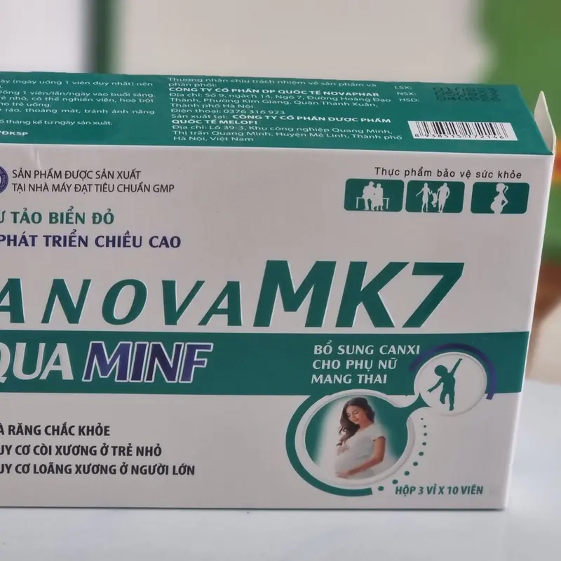 CANOVA MK7-Canxi từ tảo biển đỏ bổ sung canxi cho phụ nữ có thai cho con bú 4