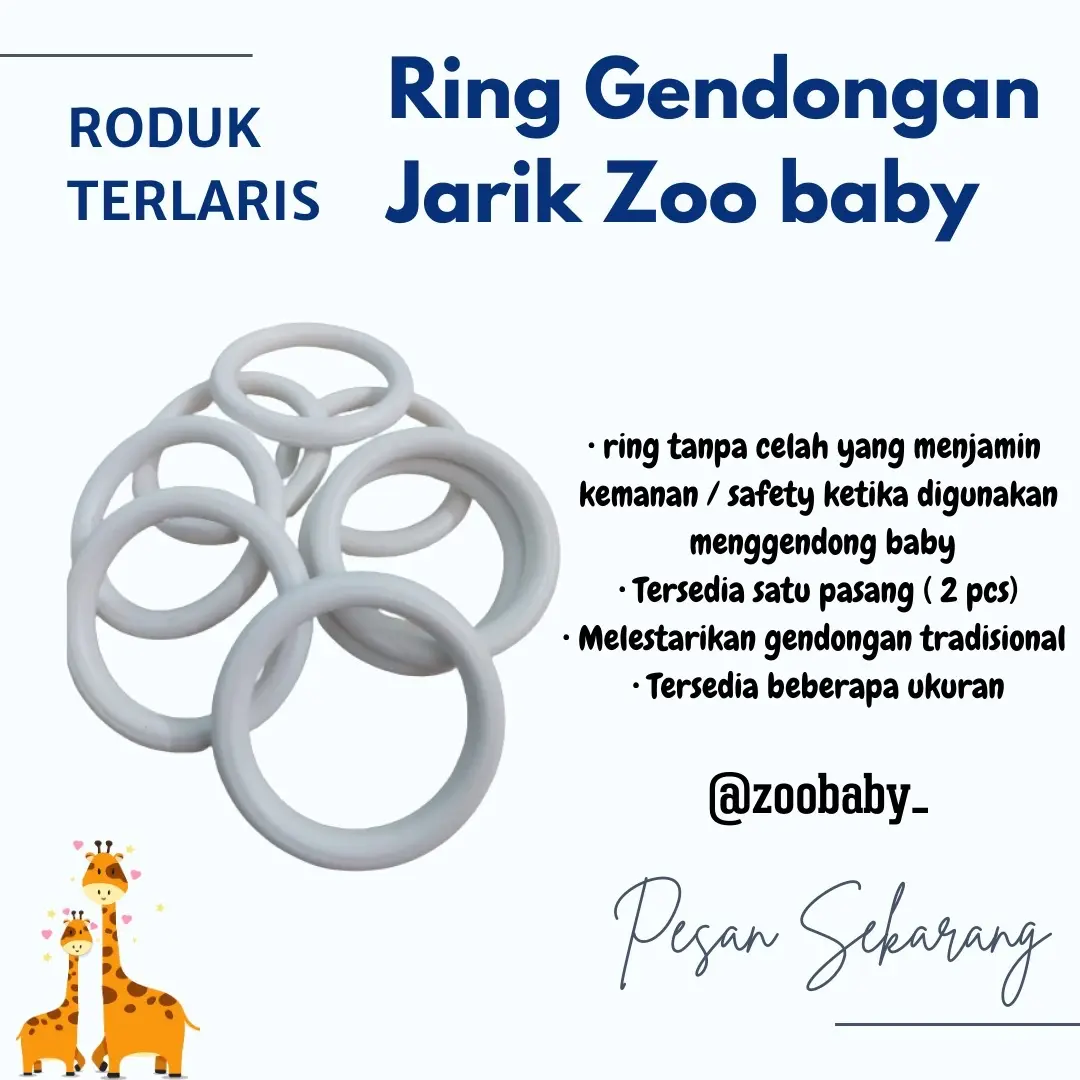 Ring gendongan kain jarik zoo baby murah simpel nyaman di pakai Bayi