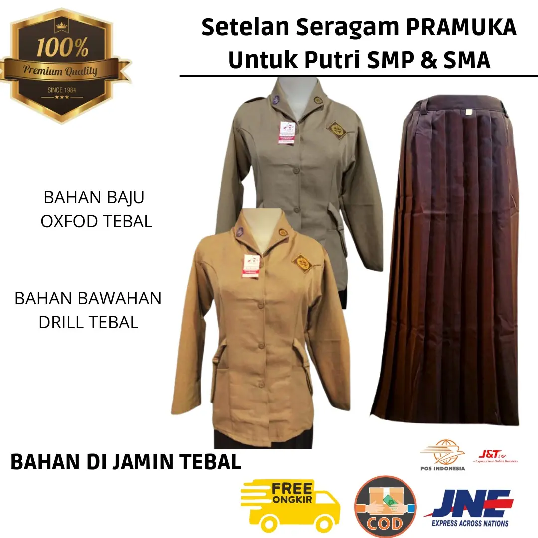 setelan pramuka pembina putri