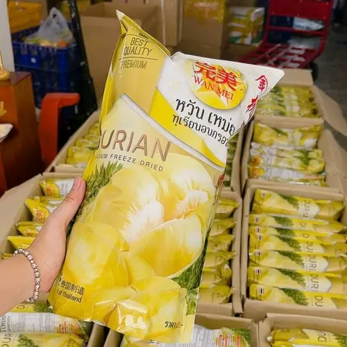 SẦU RIÊNG SẤY KHÔ GÓI 210GR_ MẪU MỚI. ( Gồm 6 gói nhỏ)