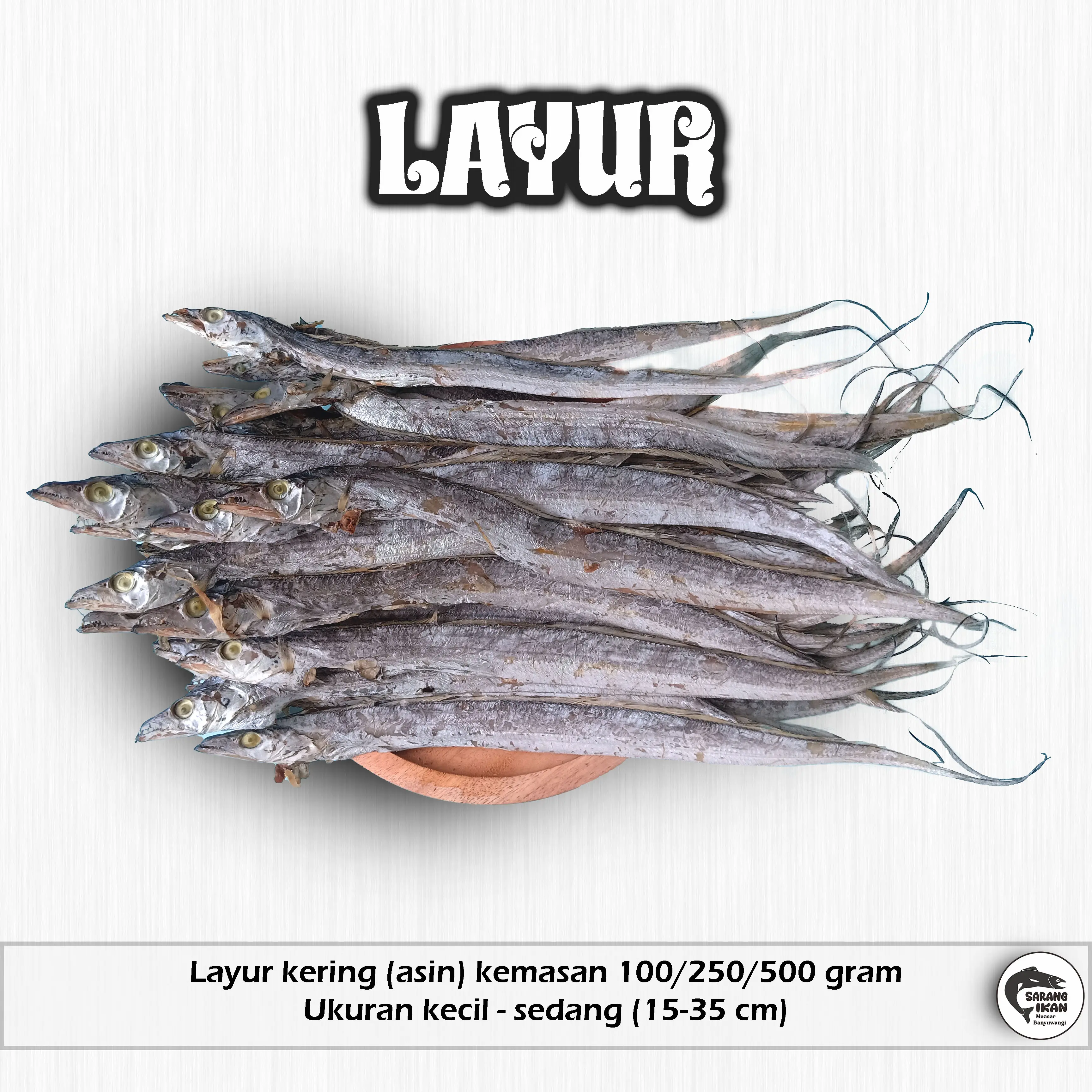 IKAN LAYUR KERING ASIN 100/250/500 gram Laut Food
