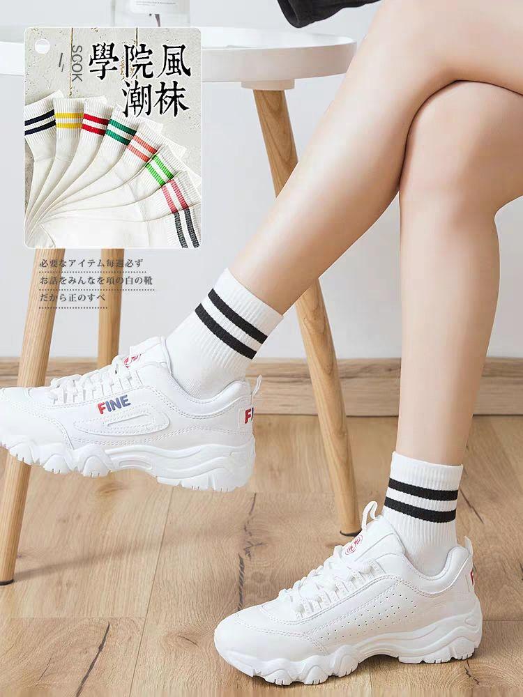 Product Introduction of Tất Nữ, Phong Cách Hàn Quốc, Màu Trơn Ngắn Đến Giữa Bắp Chân Hai Thanh, Thích Hợp Cho Mùa Hè, Phong Cách Cặp Đôi, Thấm Hút Mồ Hôi, Phong Cách Nhật Bản, Chống Mùi, Thích Hợp Cho Mùa Thu Và Mùa Đông, Quần Áo Giá Cả Phải Chăng 7