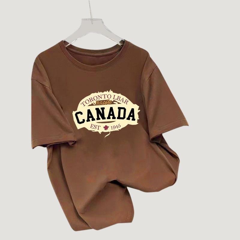 Áo thun COTTON khô in chữ Canada Top Menswear 0